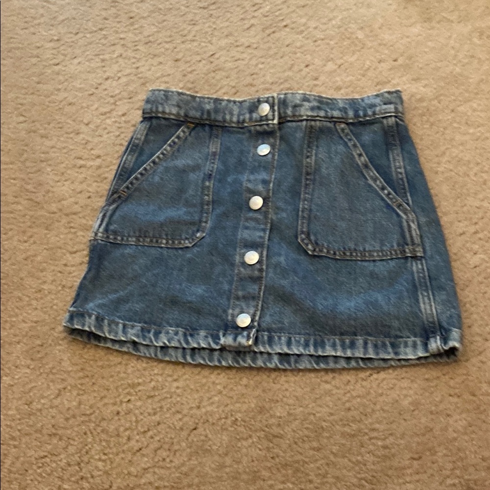 Old Navy Blue Skater Mini Skirt